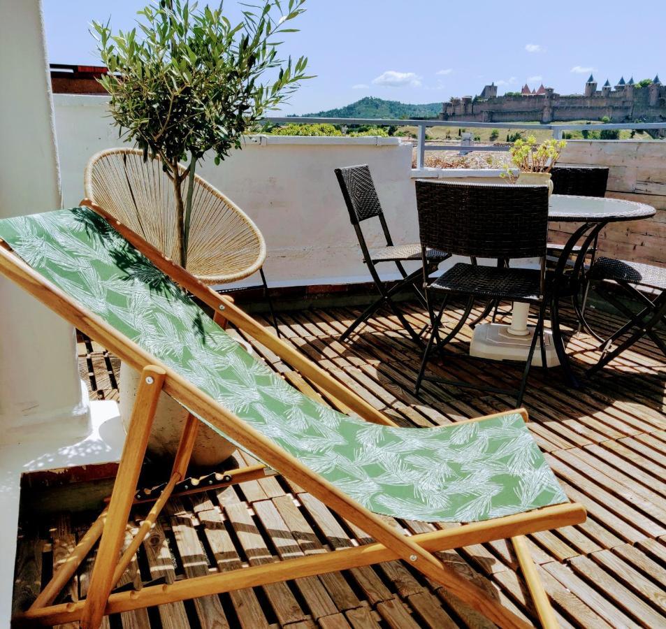 Appartement L'Oliveraie - La Cite Plein Les Yeux การ์กาซอน ภายนอก รูปภาพ